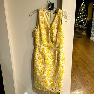 White House Black Market Yellow dress